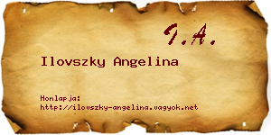 Ilovszky Angelina névjegykártya